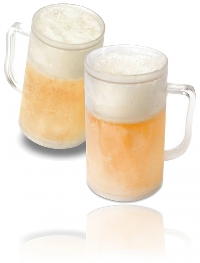 Cadeautip bevroren bierglas (2 stuks)