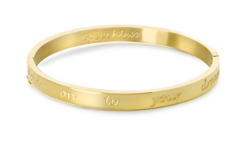 Cadeautip speechless jewelry armband geelgoud