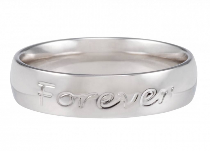 Cadeautip speechless jewelry ring forever never ends witgoud