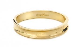 Cadeau Armband - follow your heart - geelgoud