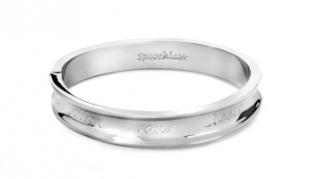 Cadeau Speechless Jewelry Armband follow your heart witgoud